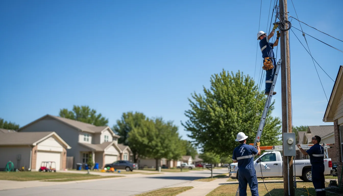 Residential electrician providing installation services in Harveysburg, OH